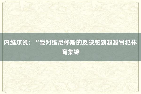 内维尔说：“我对维尼修斯的反映感到超越冒犯体育集锦