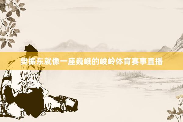 樊振东就像一座巍峨的峻岭体育赛事直播