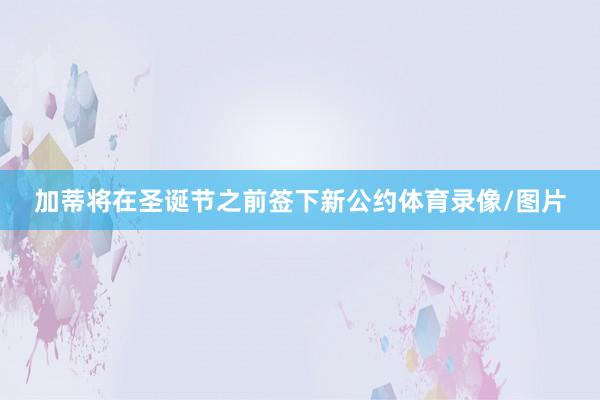 加蒂将在圣诞节之前签下新公约体育录像/图片