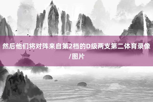 然后他们将对阵来自第2档的D级两支第二体育录像/图片