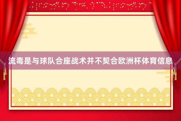 流毒是与球队合座战术并不契合欧洲杯体育信息