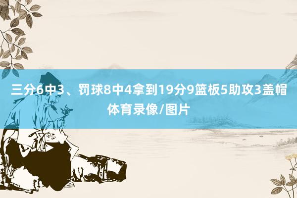 三分6中3、罚球8中4拿到19分9篮板5助攻3盖帽体育录像/图片