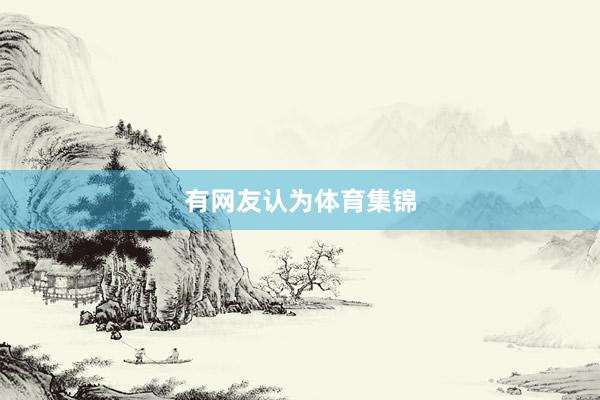 有网友认为体育集锦