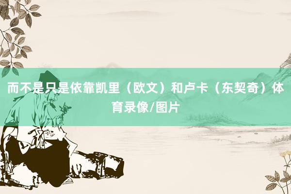 而不是只是依靠凯里（欧文）和卢卡（东契奇）体育录像/图片