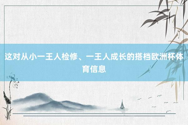 这对从小一王人检修、一王人成长的搭档欧洲杯体育信息