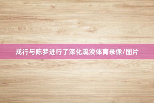 戎行与陈梦进行了深化疏浚体育录像/图片