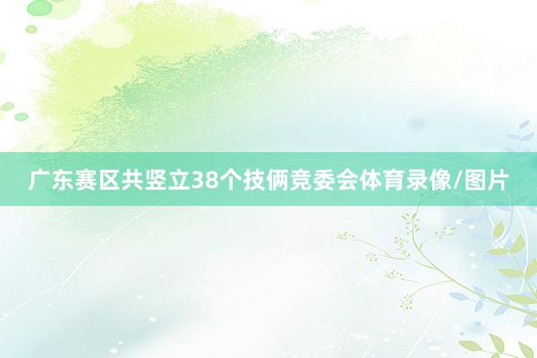 广东赛区共竖立38个技俩竞委会体育录像/图片