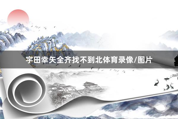 宇田幸矢全齐找不到北体育录像/图片