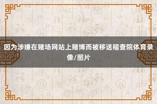 因为涉嫌在赌场网站上赌博而被移送稽查院体育录像/图片