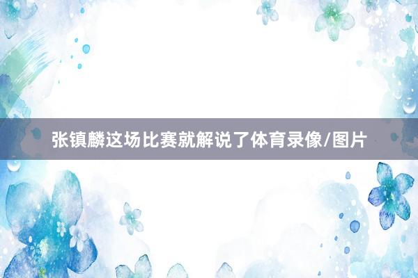 张镇麟这场比赛就解说了体育录像/图片