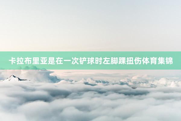 卡拉布里亚是在一次铲球时左脚踝扭伤体育集锦