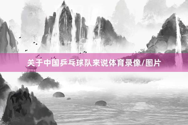 关于中国乒乓球队来说体育录像/图片