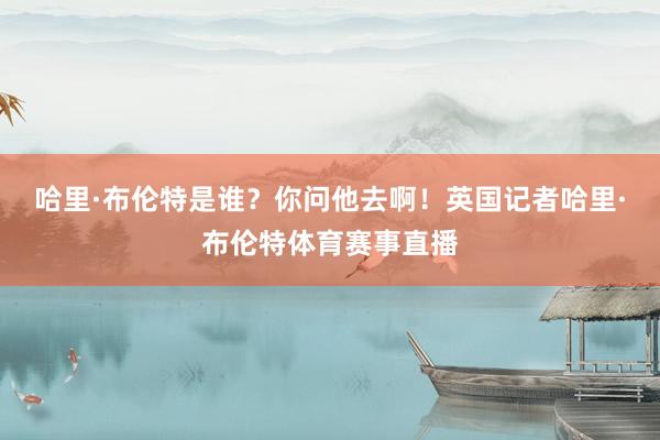 哈里·布伦特是谁？你问他去啊！英国记者哈里·布伦特体育赛事直播