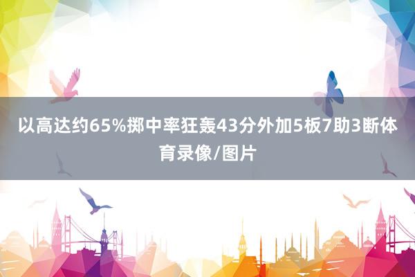 以高达约65%掷中率狂轰43分外加5板7助3断体育录像/图片