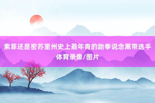 索菲还是密苏里州史上最年青的跆拳说念黑带选手体育录像/图片