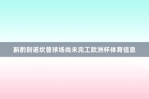 斟酌到诺坎普球场尚未完工欧洲杯体育信息