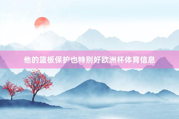 他的篮板保护也特别好欧洲杯体育信息