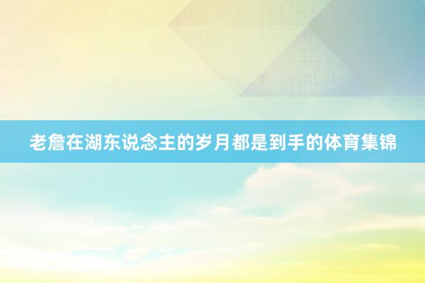 老詹在湖东说念主的岁月都是到手的体育集锦