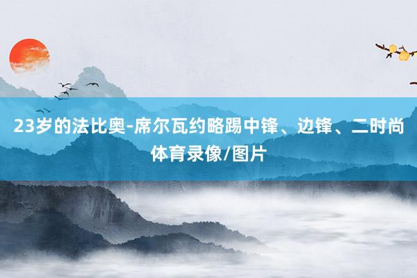 23岁的法比奥-席尔瓦约略踢中锋、边锋、二时尚体育录像/图片