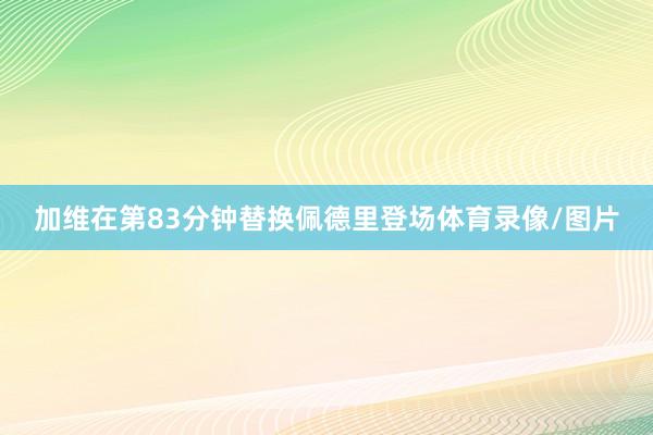 加维在第83分钟替换佩德里登场体育录像/图片