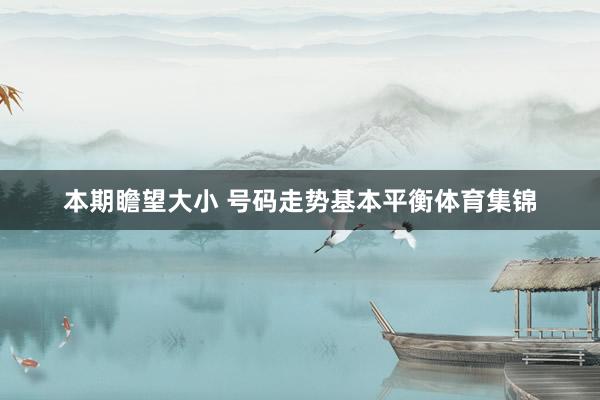本期瞻望大小 号码走势基本平衡体育集锦