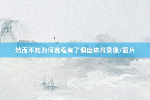 然而不知为何赛程有了调度体育录像/图片