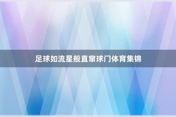 足球如流星般直窜球门体育集锦