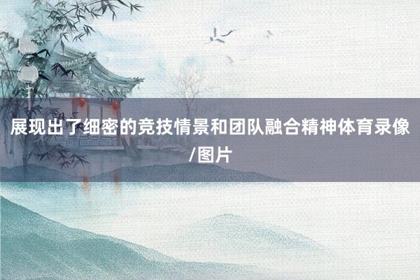 展现出了细密的竞技情景和团队融合精神体育录像/图片
