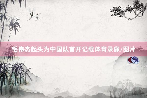 毛伟杰起头为中国队首开记载体育录像/图片