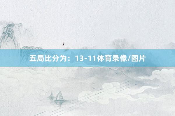 五局比分为：13-11体育录像/图片