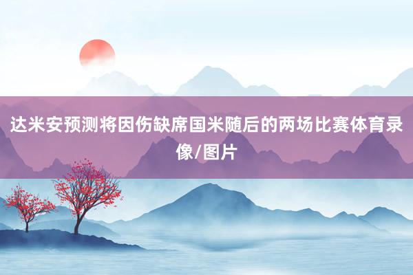 达米安预测将因伤缺席国米随后的两场比赛体育录像/图片
