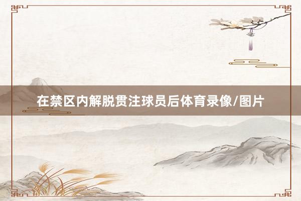 在禁区内解脱贯注球员后体育录像/图片