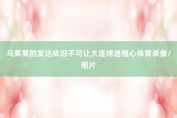 马莱莱的发达依旧不可让大连球迷惬心体育录像/图片