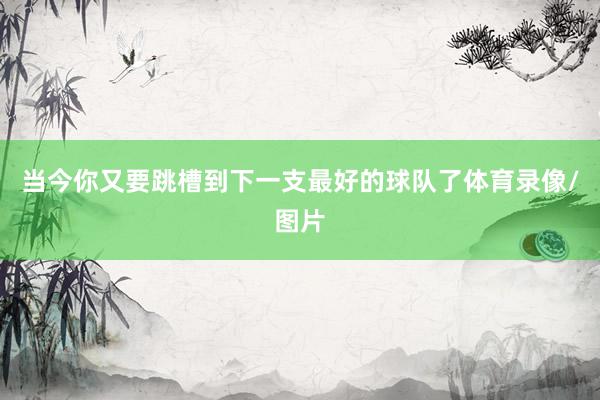 当今你又要跳槽到下一支最好的球队了体育录像/图片