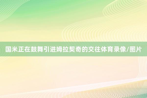 国米正在鼓舞引进姆拉契奇的交往体育录像/图片
