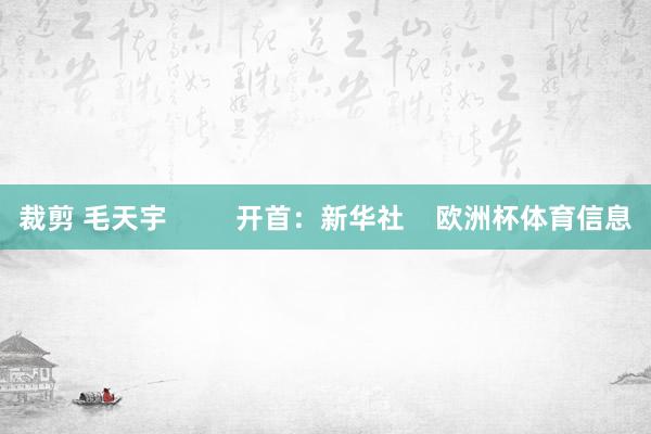 裁剪 毛天宇 开首:新华社 欧洲杯体育信息
