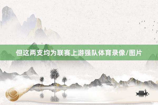 但这两支均为联赛上游强队体育录像/图片
