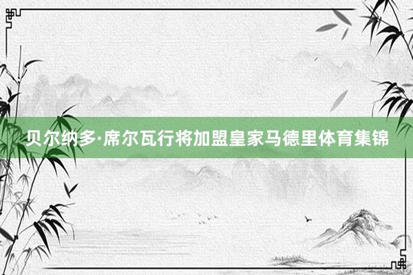 贝尔纳多·席尔瓦行将加盟皇家马德里体育集锦