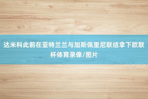 达米科此前在亚特兰兰与加斯佩里尼联结拿下欧联杯体育录像/图片